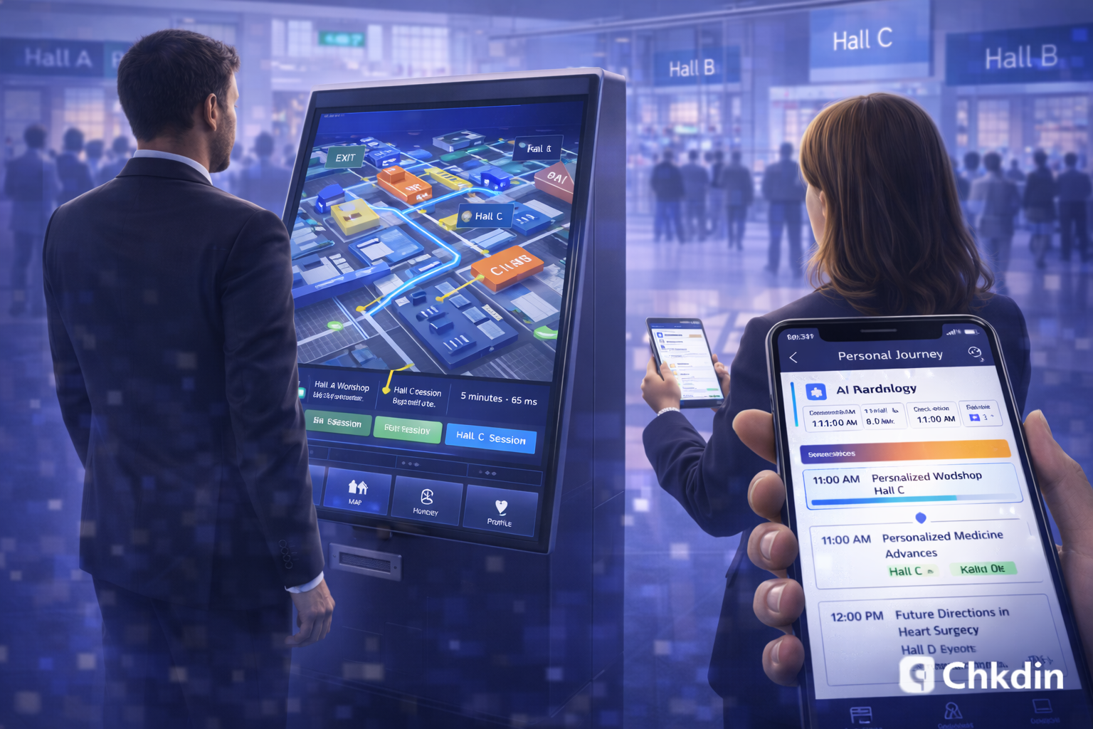 Interactive Wayfinding for Large Venues