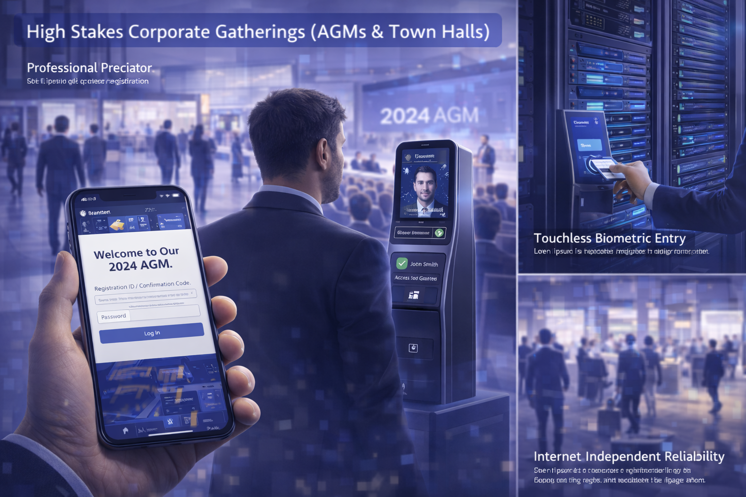 High-Stakes Corporate Gatherings (AGMs & Town Halls)