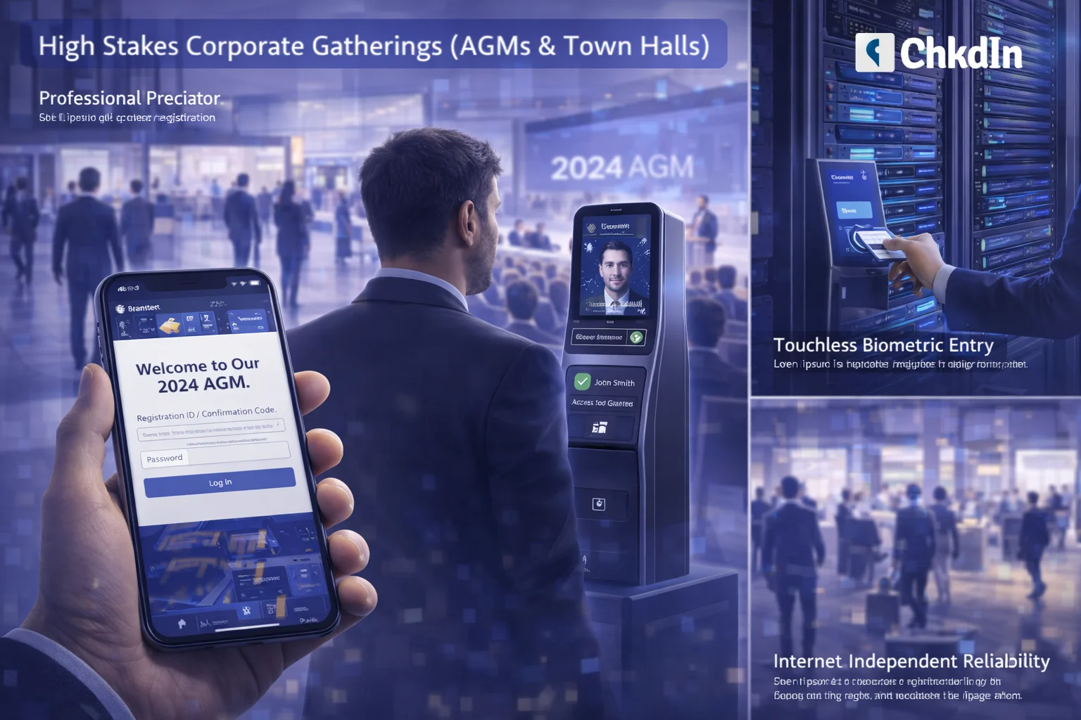 High-Stakes Corporate Gatherings (AGMs & Town Halls)