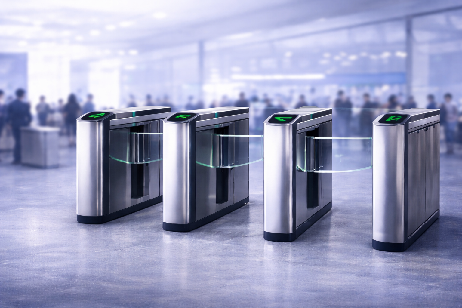 AI Face ID kiosk with instant badge printing at event in India